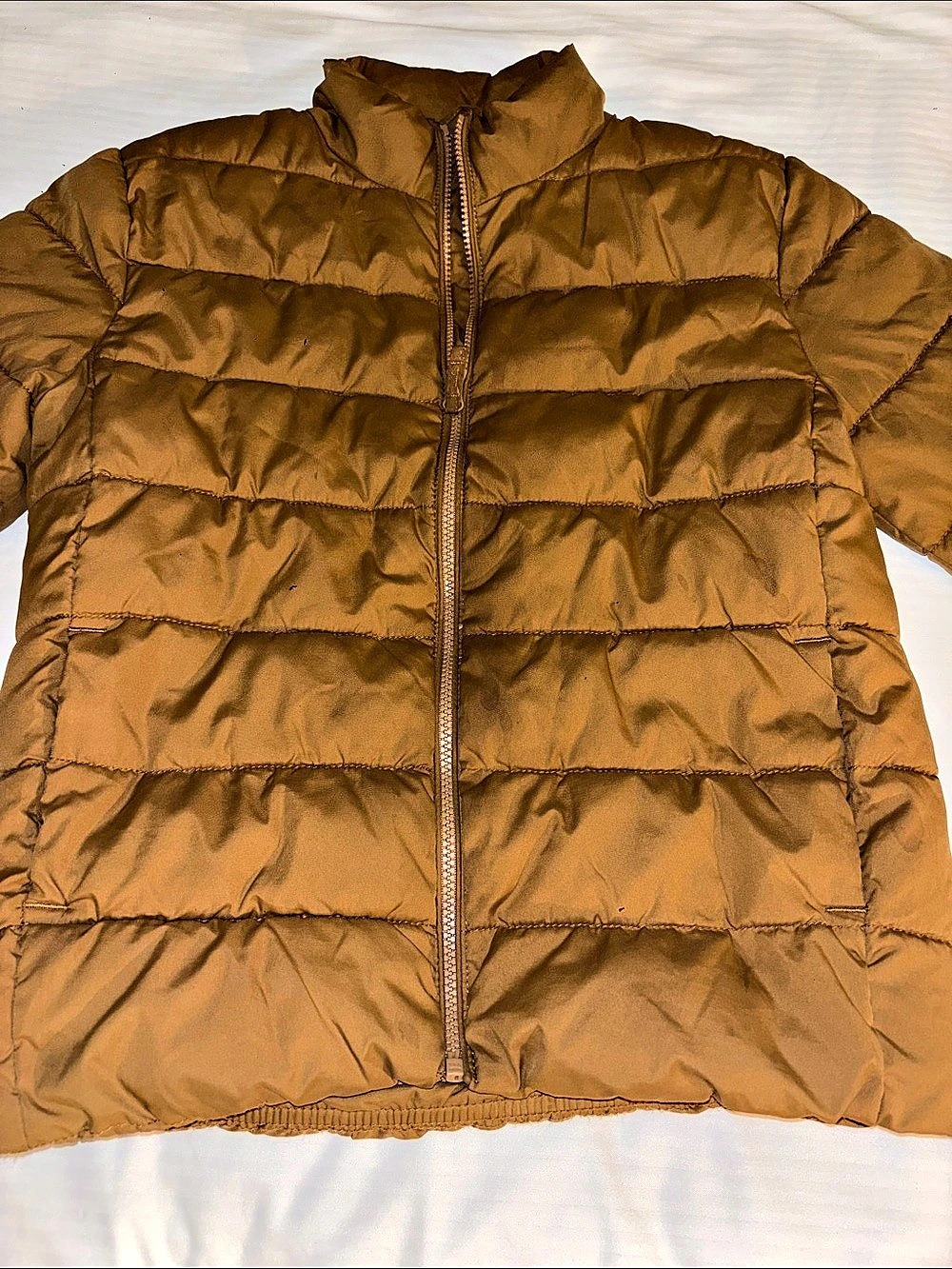 PLACE boys Brown Puffer Jacket Size Medium
